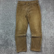 Vintage 70s Levi's 536 Corduroy Pants Men's 33x31 Brown Talon Zipper Bootcut