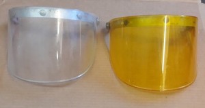 Two Vintage Flip Up Face Shields