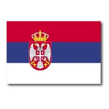 Serbia Flag Car Magnet Decal - 4 x 6 Heavy Duty for Car Truck SUV