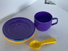 Vintage Bambola Child  s Toy Play Dish lot made in Denmark