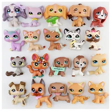 lps Pet Shop Random Pack Random 3pcs lps Pets & Random 7pcs Accessories Dog Cat