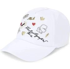 Karl Lagerfeld Unisex Adjustable Baseball Cap One Size, Iconic Logo, Stylish Fit