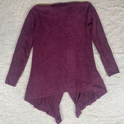 Barefoot Dreams CozyChic Lite Open Cardigan Size S/M Purple Style 903 J2E - Picture 2 of 5