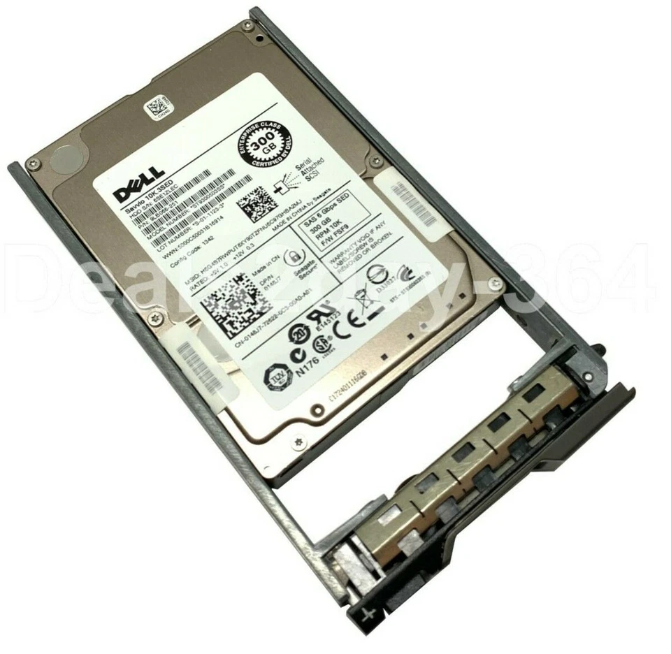 148J7 ST9300503SS DELL 300GB 10K 6G SFF 2.5'' SAS HDD 0148J7 W/ Tray - Image 2 of 2