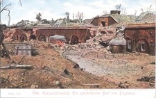 Postcard WWI German Propaganda Bomb Damage Przemysl Poland *6