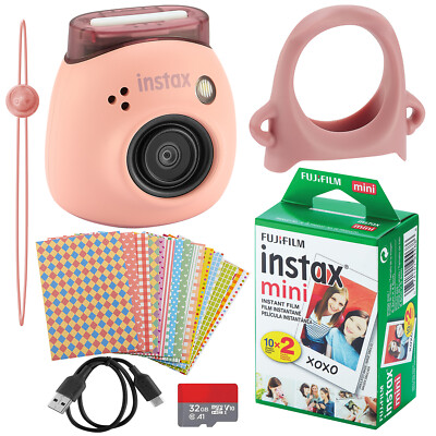 Fujifilm Instax Pal Digital Camera, 20 Fujifilm Mini Films (Powder Pink)