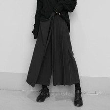 Japanese Women's Loose Wide Leg Pants Punk Culottes Skirt Ladies Trousers