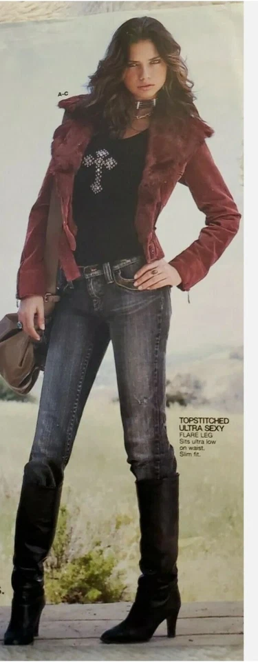 Victoria Secret Sheri Bodell Moto Chaqueta S Abrigo con Piel Sintética Borgoña #W4 Foto 4 de 4