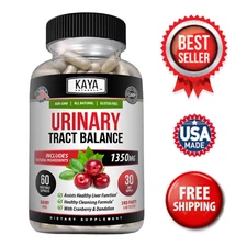 Urinary Tract Balance 1350mg 60ct D Mannose w/ Cranberry Bladder Control Health