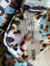 Medium SHEIN 2 Piece Swim Suit W/Extra Multicolor Top Good Condition