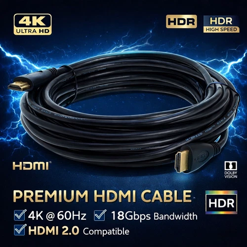 HDMI Cable 2.0 4K 1FT- 100FT For Home Theater TV Laptop Consoles Gaming Male Lot