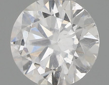 Loose Round Cut 3 mm GIA CERTIFIED Natural Diamond 0.31 Ct Color E/I2 Clarity 507.00 per carat
