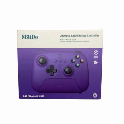 8Bitdo Ultimate 2.4G Wireless Controller Purple Hall Effect Joystick
