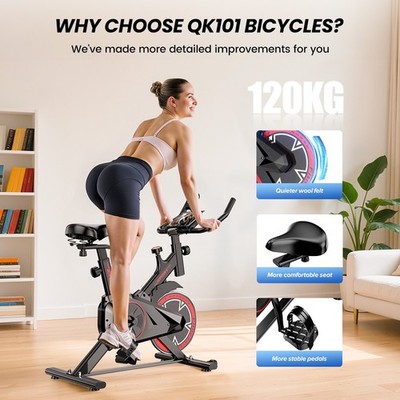 Indoor Fitnessfahrrad Heimtrainer Ergometer Fahrradtrainer Hometrainer 120kg EU