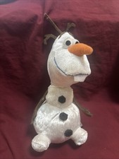 Just Play Disney Frozen 2 Olaf 8" Plush Stuffed Toy with Glitter Snowflakes