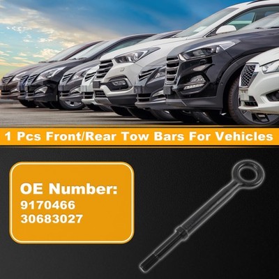 Tow Bars For Vehicles for Volvo S60 2001-2009 Front/Rear Tow Hook Metal Black