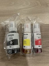 Genuine Epson 502 Black /Magenta/Yellow Ink Bottle Refill Eco-Tank Printer