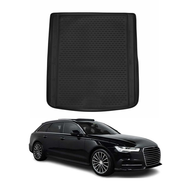 Kofferraummatte Kofferraumwanne FüR Audi A6 C7 Avant Allroad 2011-2018 Gummi TPE-image