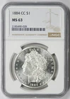 1884-CC Morgan Dollar $1 MS 63 NGC