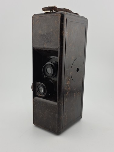 Vintage, Used, Q.R.S. DeVry Model K-1 Early 35mm Camera w Bakelite/Resin Body - Picture 3 of 8