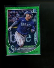 2025 Bowman Chrome Green Mega Box Refractor #79 Julio Rodriguez #d 99/99 