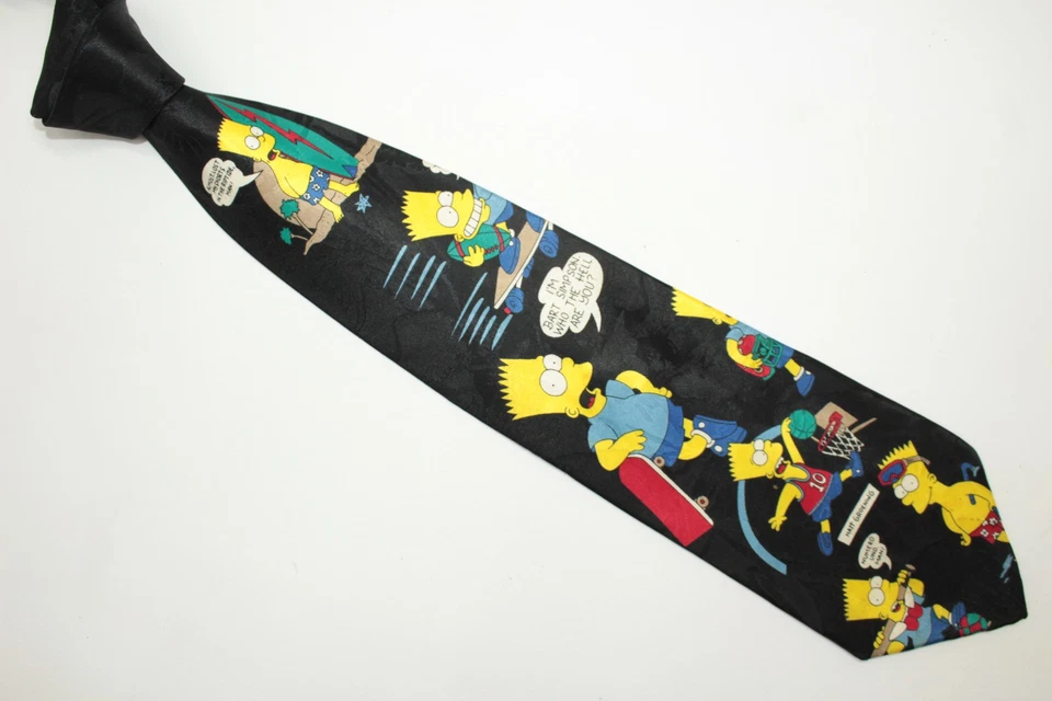 Corbata de seda THE SIMPSON BURT. F84778 Foto 3 de 4