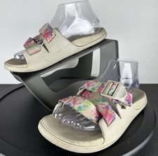 Chaco Chillos Womens Adjustable Slide Sport Sandal Rainbow Tie Dye Size 8