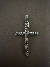 David Yurman cross pendant- Silver and gold, ...