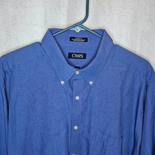 Chaps Men's Dress Shirt French Blue 18.5