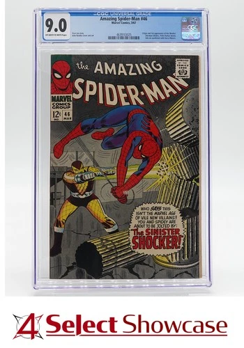 1967 MARVEL COMICS AMAZING SPIDER-MAN #46 1ST APPEARANCE OF SHOCKER CGC 9.0