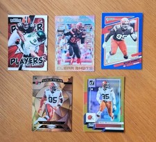 5 Inserts Myles Garrett Cleveland Browns Press Proof #ed Gold Team Clear Shots