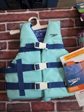 Speedo Youth PFD Life Jacket Vest - Blue Tie-Dye 50-90 Lbs USCG
