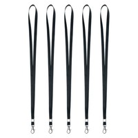 5Er-Set Lanyards FüR Id-Ausweise, Dunkelblau 1 Cm Breit