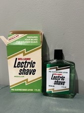 Vintage Williams Lectric Shave Regular Pre-Electric Shave Lotion 7oz With Box