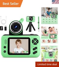 Kids Camera with 180° Flip Lens & 1080P HD Video - Perfect Gift for Ages 3-10