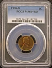 1938 D PCGS MS66+RD Lincoln Cent 💎GEM💎✨Gorgeous Toning✨(25-110)