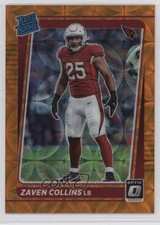 2021 Donruss Optic Rated Rookie Orange Scope Prizm 9/79 Zaven Collins #265 03xg
