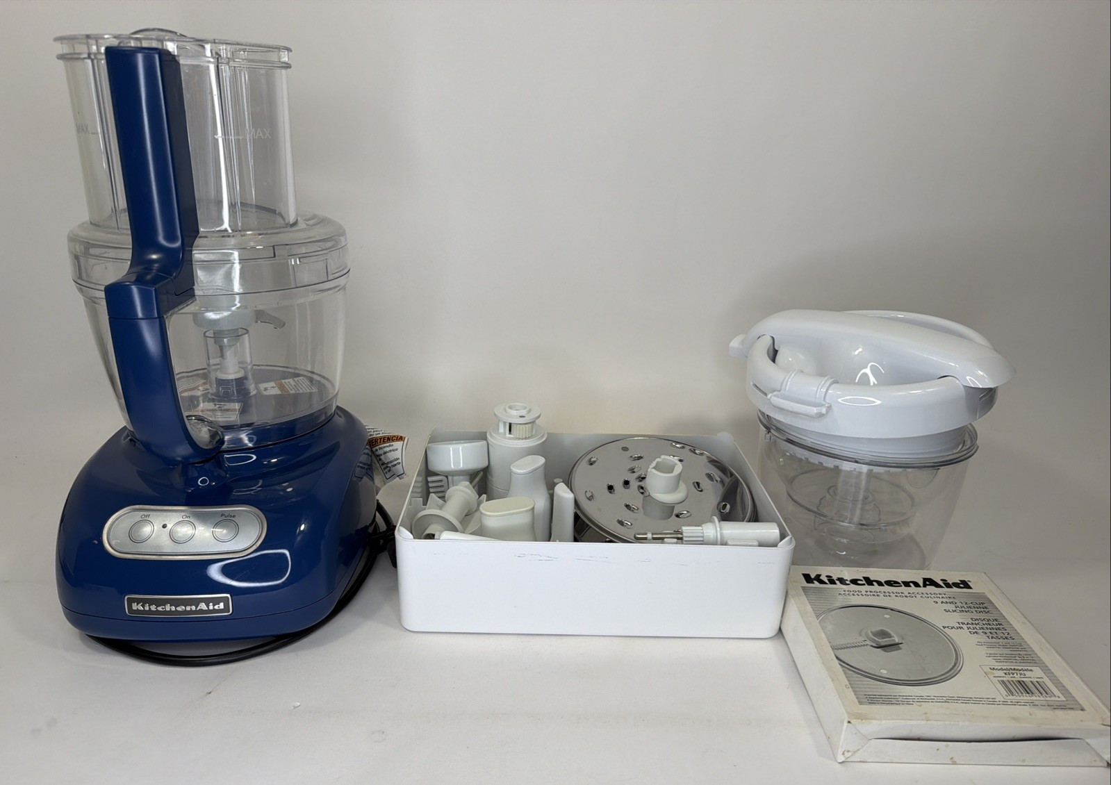 Kitchenaid Food Processor KFPW761BW0 + XTRA Attachments + Juicer Excellent