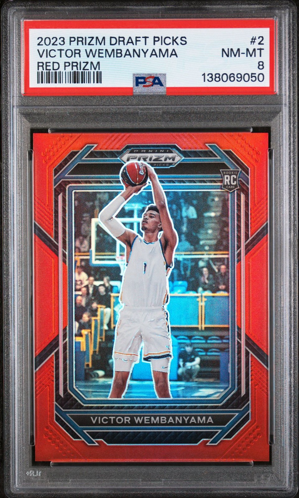 2023-24 Panini Prizm Draft Picks - Victor Wembanyama #2 Red Prizm /299 (RC)
