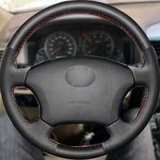 Leather Steering Wheel Hand Sewing Cover For Toyota Land Cruiser Prado 120 04-09