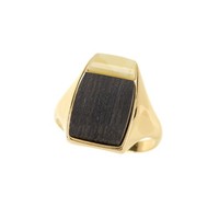Cavill Ring Sterlingsilber 925 Goldplattiert Bernstein 2,02Ct Damen