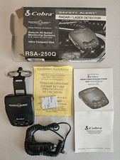 Cobra Safety Alert Radar/Laser Detector RSA-250Q Ultra Compact Size Vintage