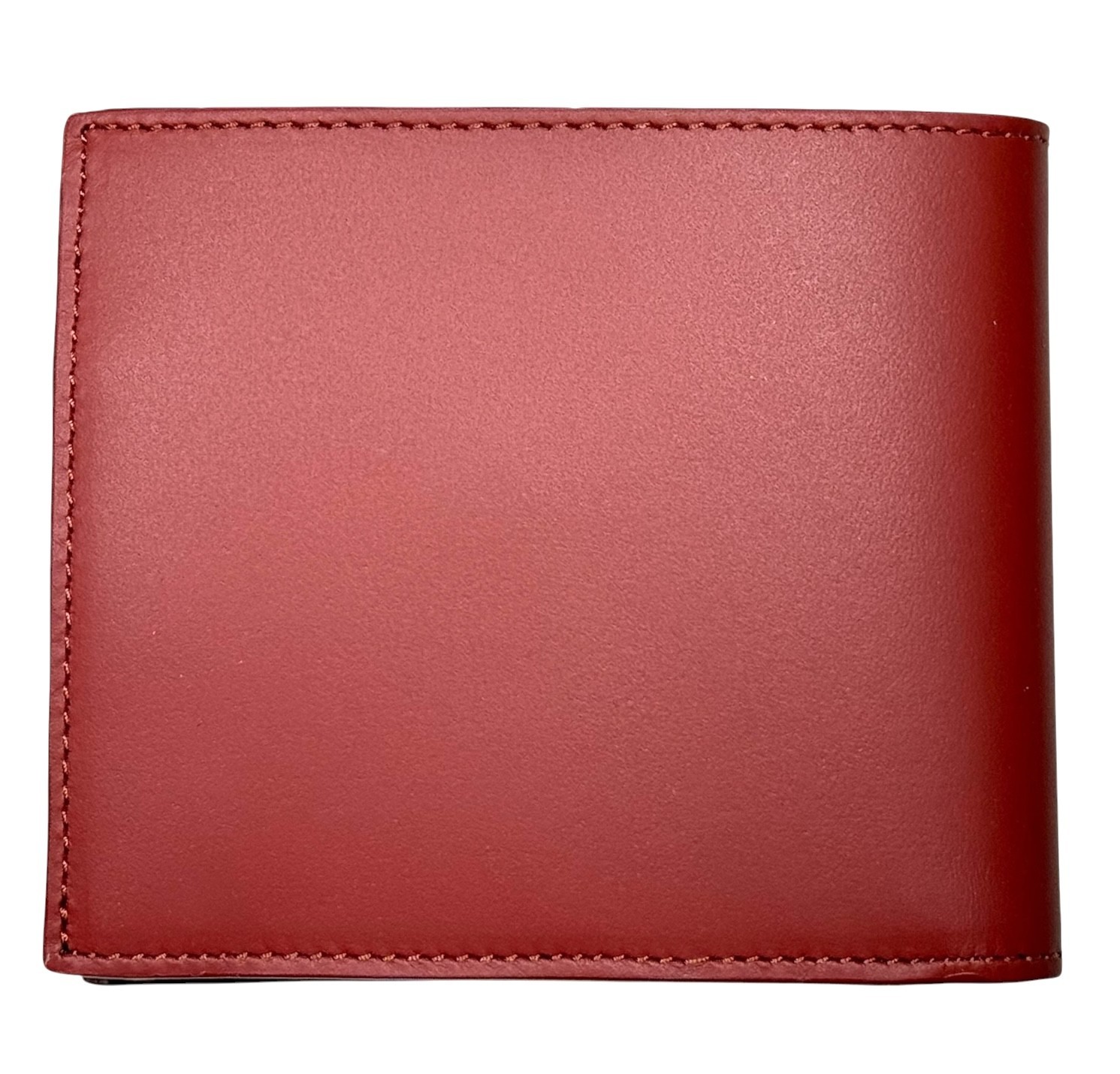 Paul Smith Bifold Leather Wallet Terra Cotta Artist Stripe Wagging Dog New $275 image 8