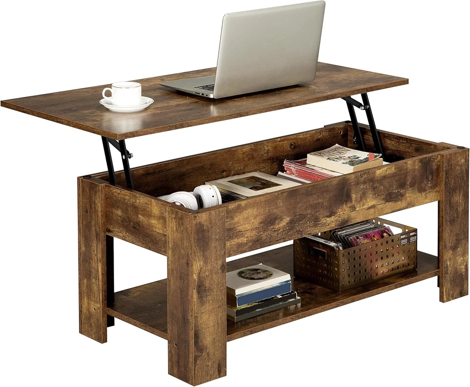 Yaheetech Lift up Coffee Table, Wooden Lifting Tea Table with Hidden Storage Dra - Image 1 of 4