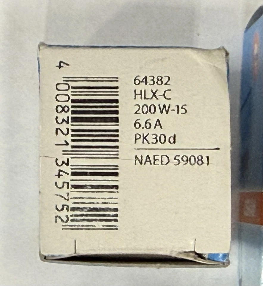 OSRAM 64382 HLX-C 200W-15 6.6A PK30d Airport Lamp - 8 Pack - Image 4 of 4