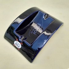 Kronenbourg 1664 Beer Ceramic Ashtray Cobalt Blue Curved Tobaccoriana Barware EU