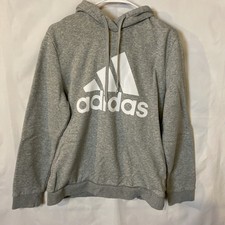 Adidas Women's XL Hoodie Sweatshirt Heather Gray Pullover Activewear
