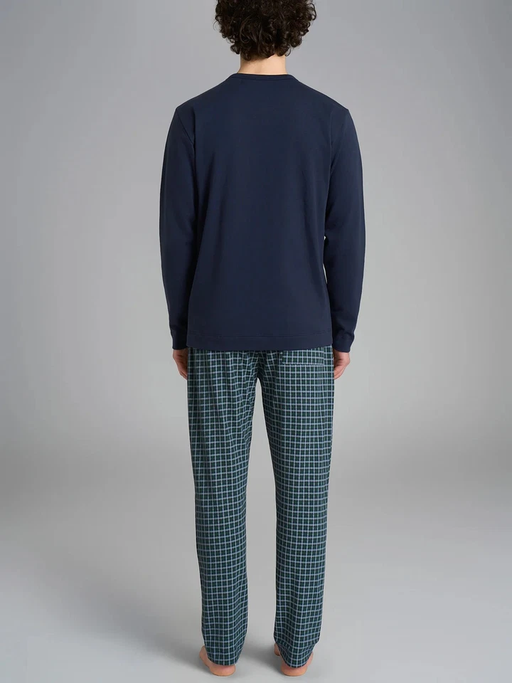 PIGIAMA UOMO RAGNO COTONE INVERNALE MANICA LUNGA U960N1 SERAFINO BOTTONI inverno - Immagine 2 di 4