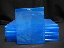 15 pc Lot of 12mm Blu-ray cases holding a single Blu-ray disc and booklet NOS