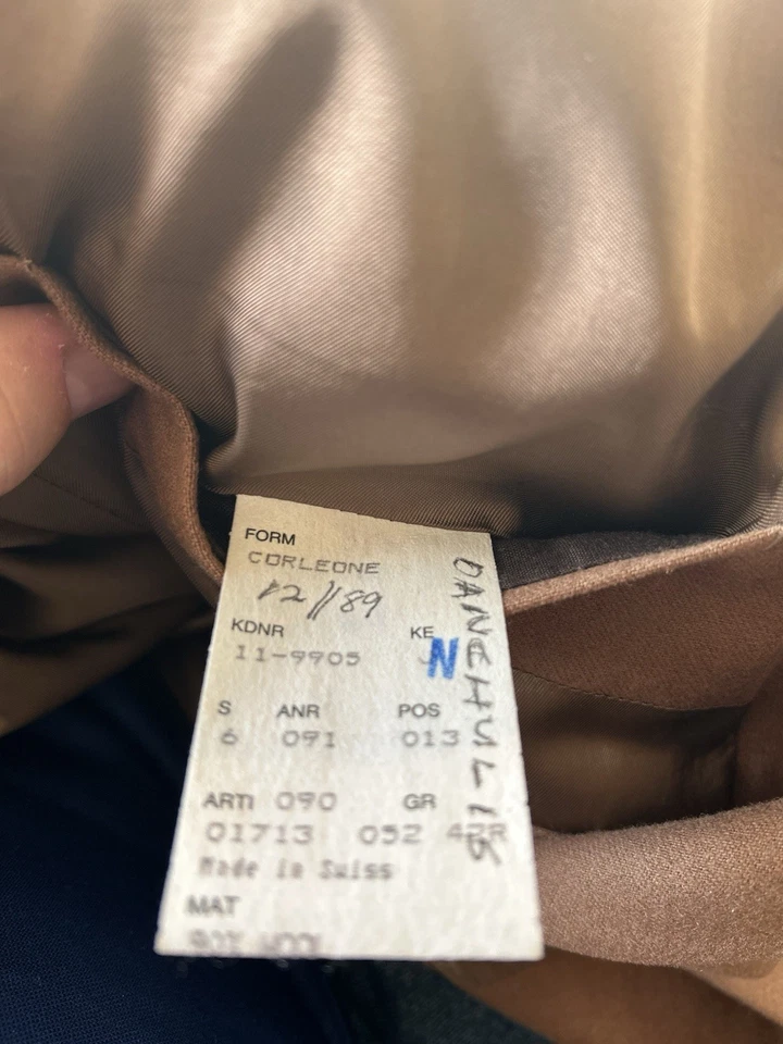 Hugo Boss 42R US Mens Blazer Carmel Brown Sports Coat Jacket  Corleone Swissmade - Image 4 of 4